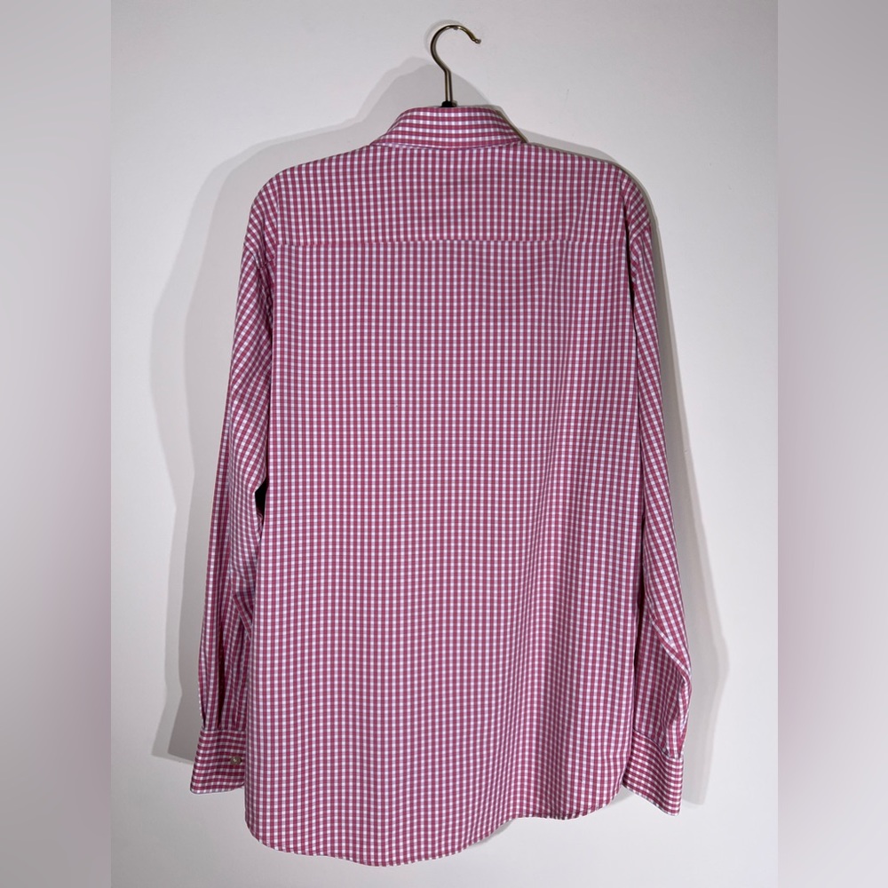 Peter Millar Checkered Print Button Down Shirt - image 3